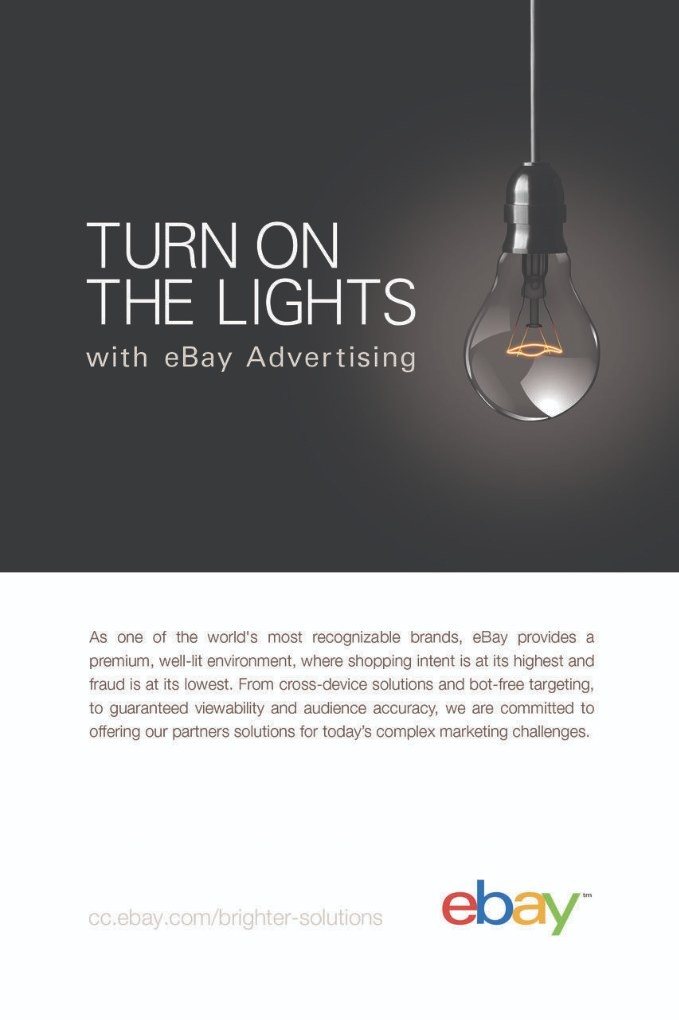 eBay advertising print ad with light bulb
